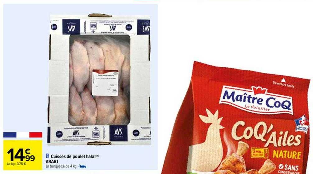 cuisses de poulet halal arabi