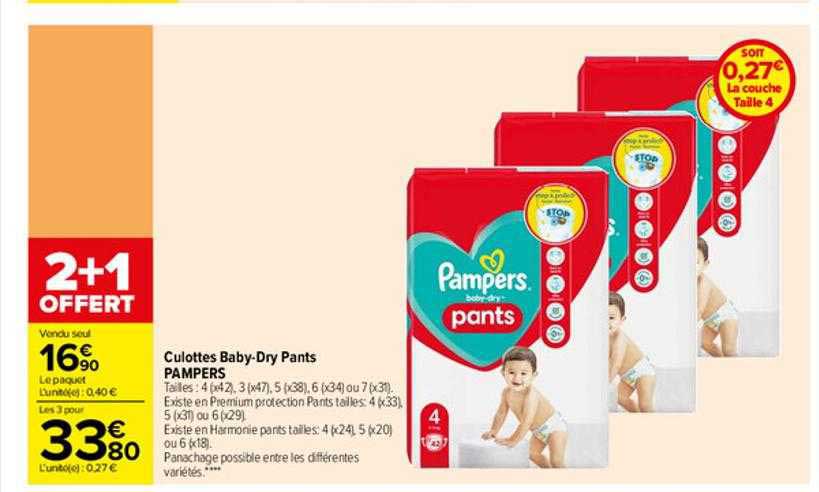 culottes baby-dry pants pampers