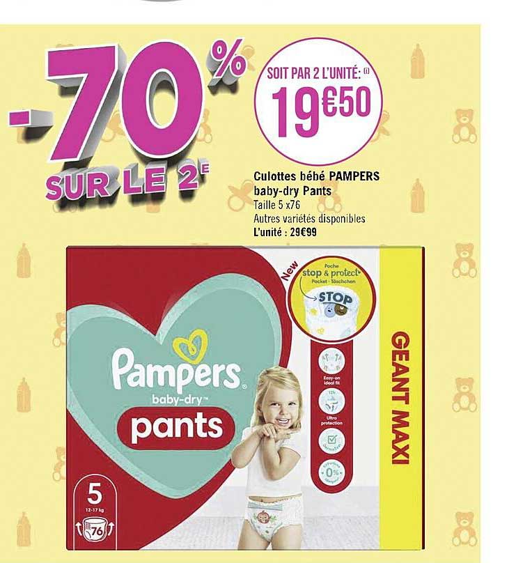 culottes bébé pampers baby-dry pants