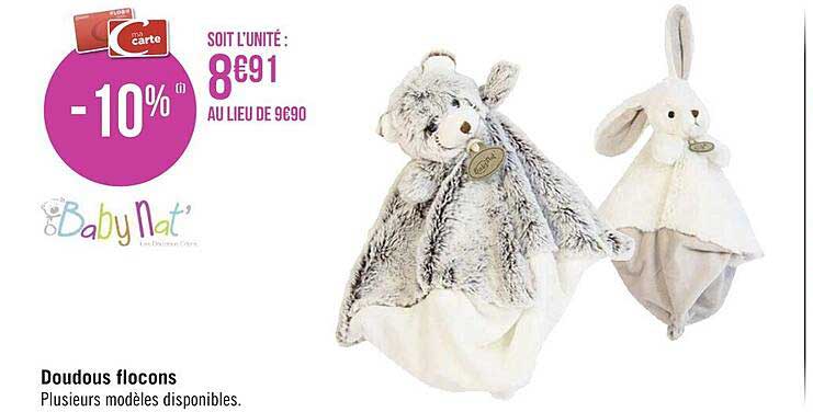 doudous flocons baby nat'