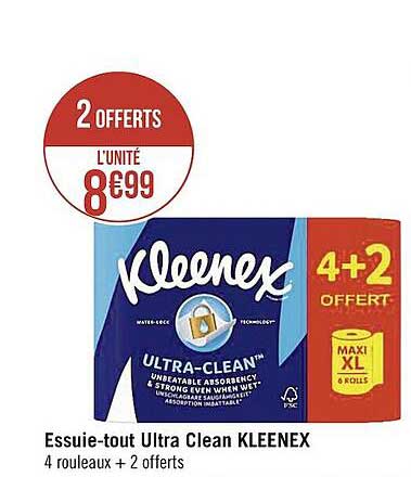 essuie-tout ultra clean kleenex