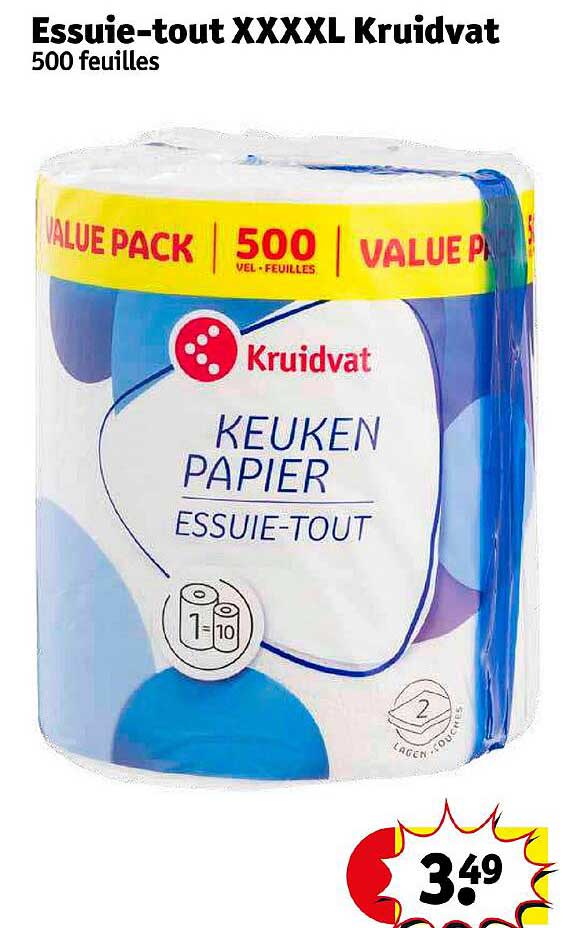 essuie-tout xxxxl kruidvat