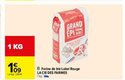 farine de blé label rouge la cie des farines