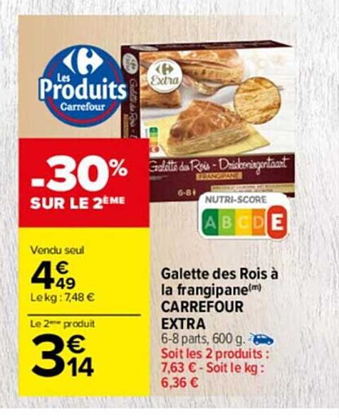 galette des rois à la frangipane carrefour extra