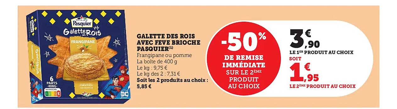 galette des rois avec fève brioche pasquier