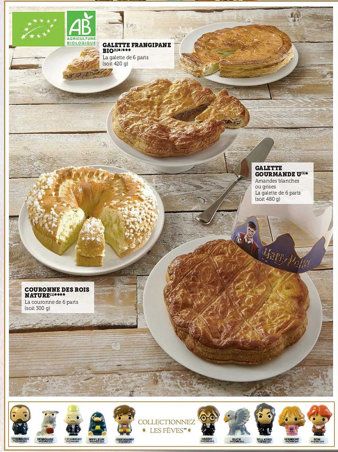 galette frangipane bio, couronne des rois nature, galette gourmande u