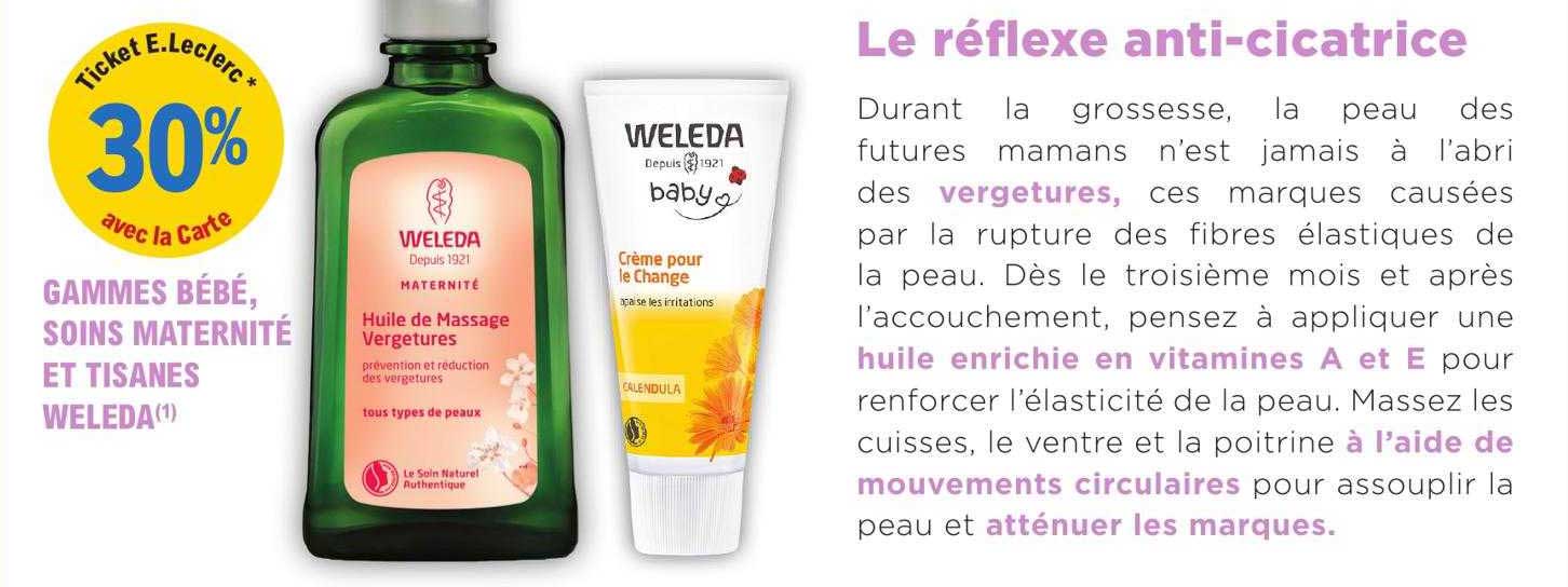 gamme bébé, soins maternité et tisanes weleda
