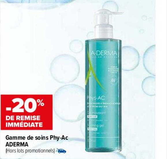 gamme de soins phy-ac aderma
