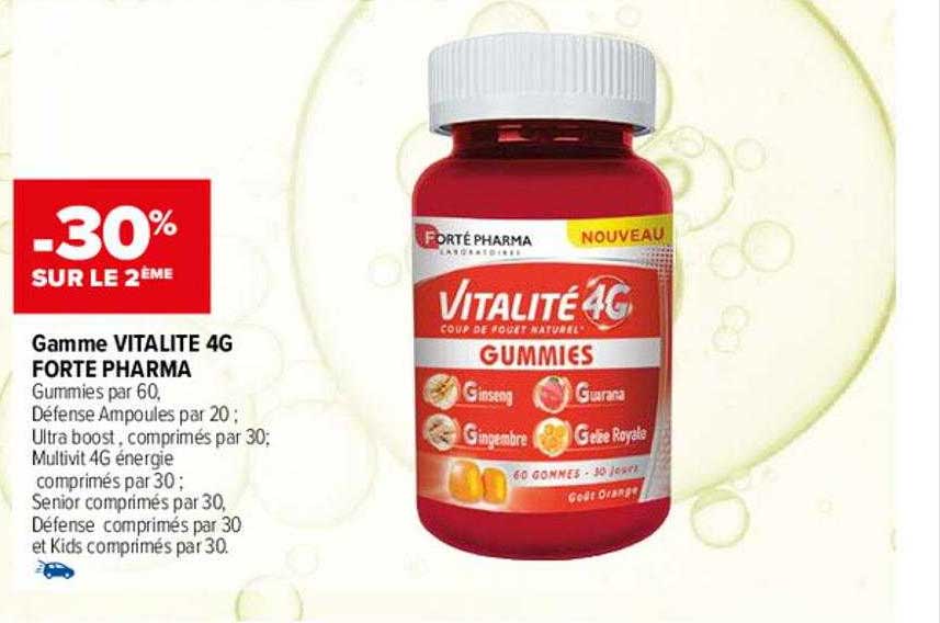 gamme vitalité 4g forte pharma