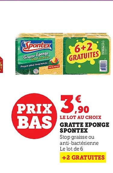 gratte éponge spontex