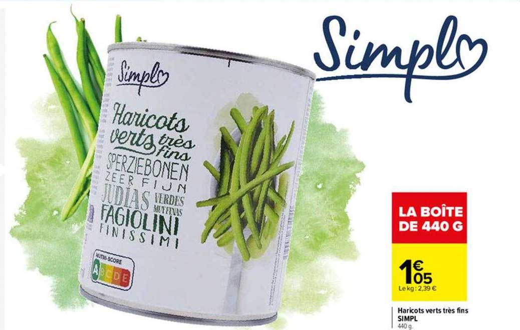 haricots verts très fins simpl