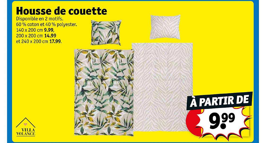 housse de couette villa volance