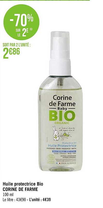huile protectrice bio corine de farme