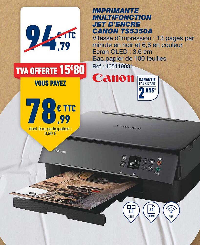 imprimante multifonction jet d'encre canon ts5350a