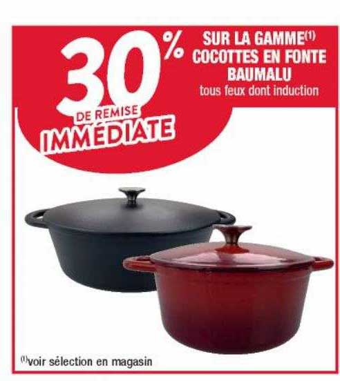 la gamme cocottes en fonte baumalu