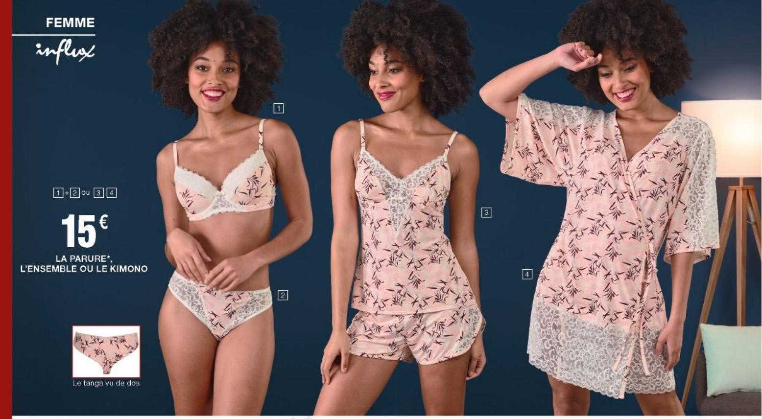 la parure l'ensemble ou le kimono femme influx