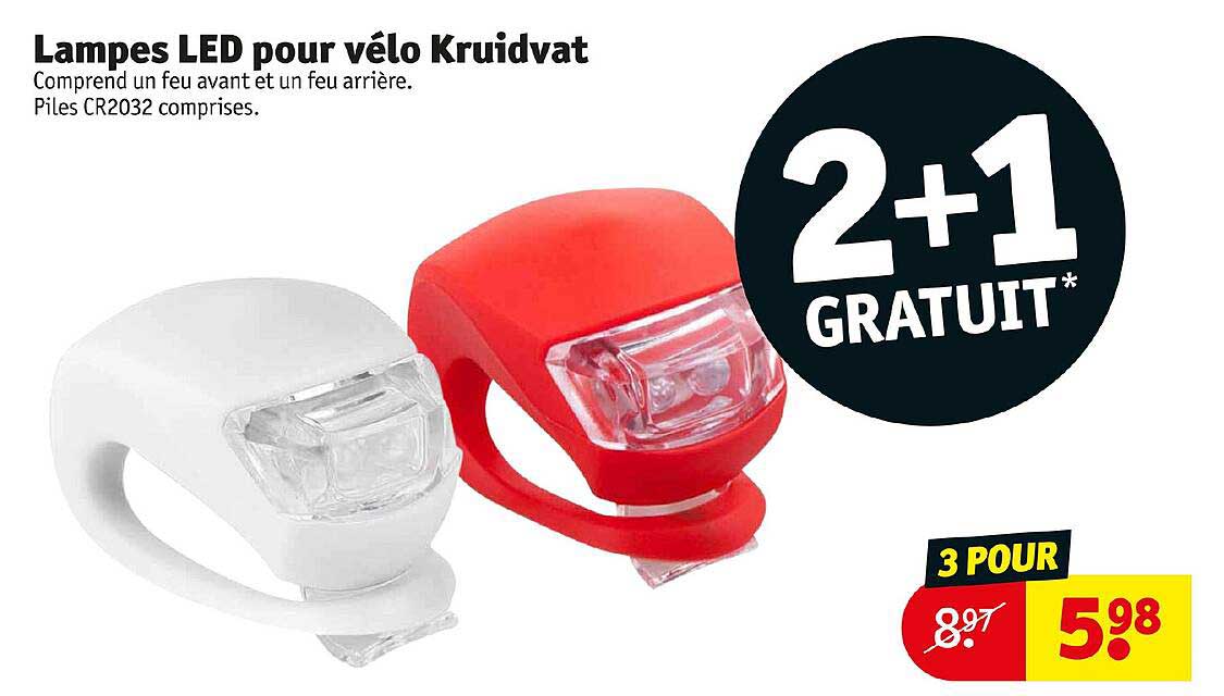 lampes led pour vélo kruidvat