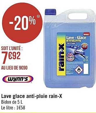 lave glace anti-pluie rain-x wynn's