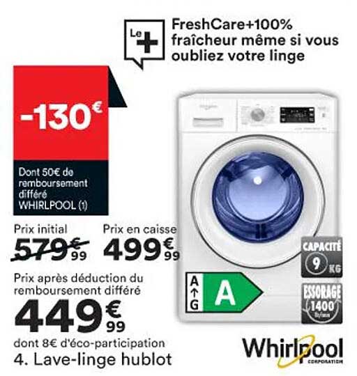lave-linge hublot whirlpool