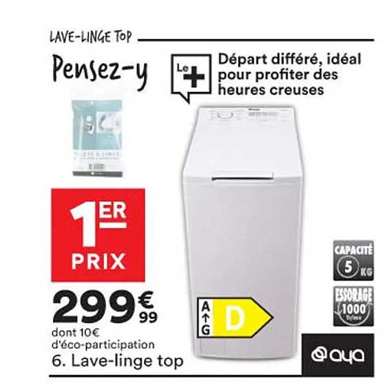 lave-linge top aya