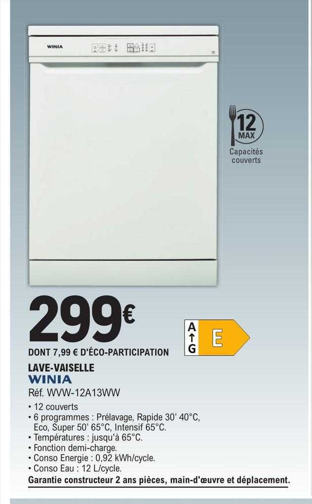lave-vaisselle winia