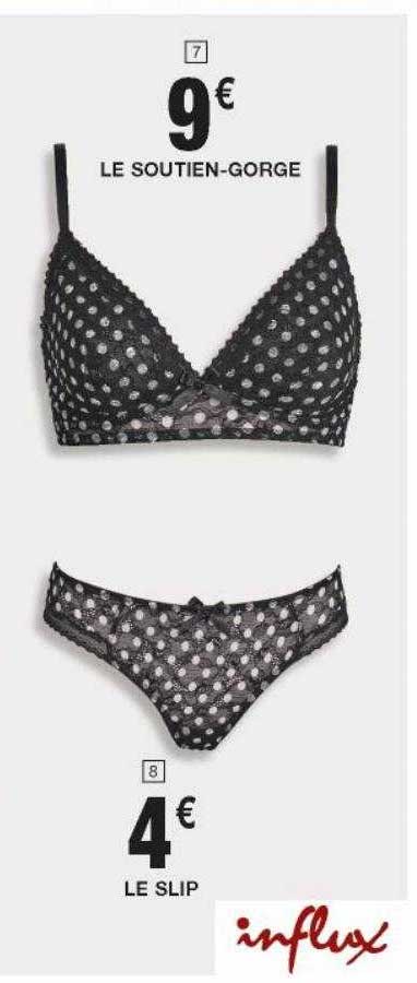 le soutien-gorge le slip influx