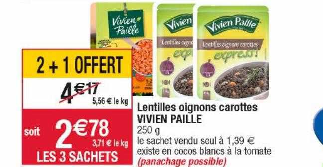 Lentilles Oignons Carottes Vivien Paille