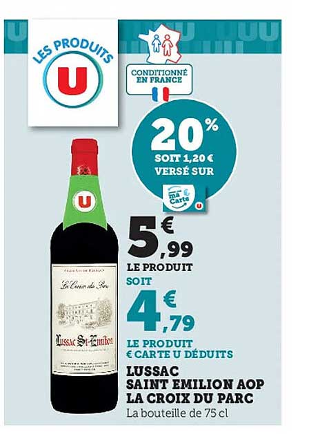 lussac saint émilion aop la croix du parc