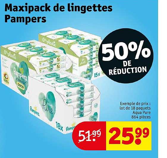 maxipack de lingettes pampers