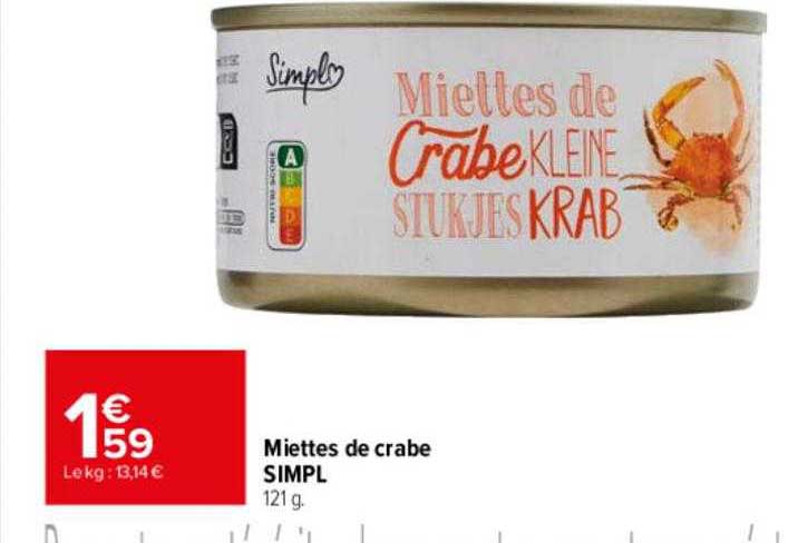 Miettes De Crabe Simpl