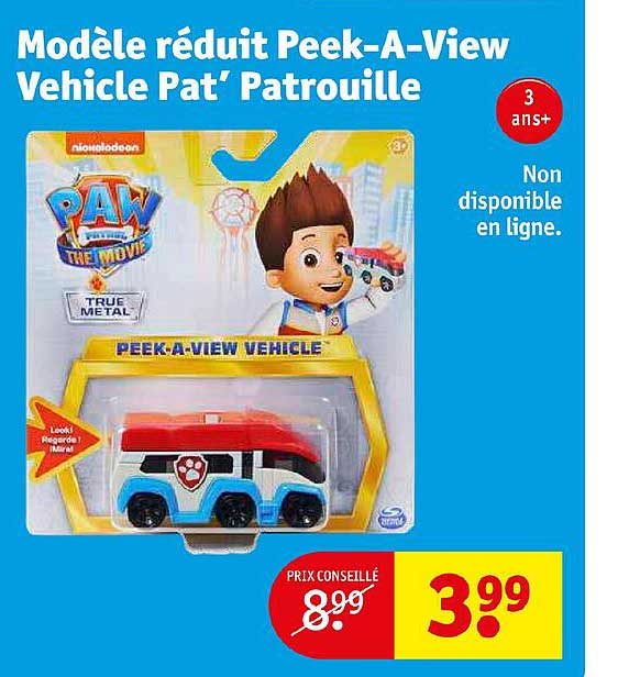 modèle réduit peek-a-view vehicle pat' patrouille