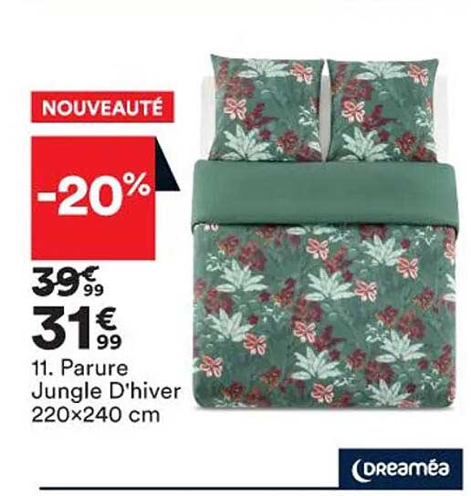 parure jungle d'hiver 220 x 240 cm dreaméa