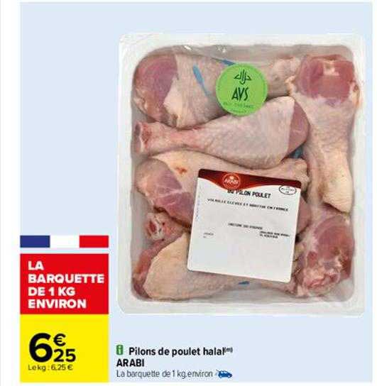 pilons de poulet halal arabi