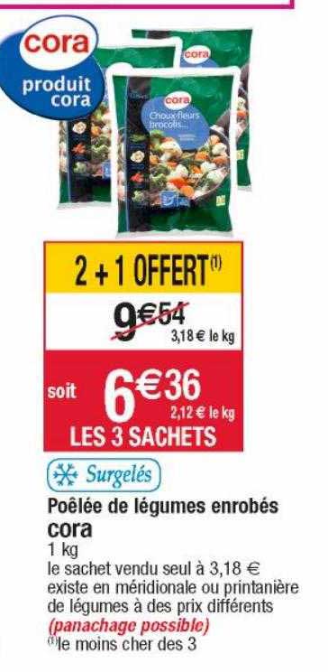 poêlée de légumes enrobés cora