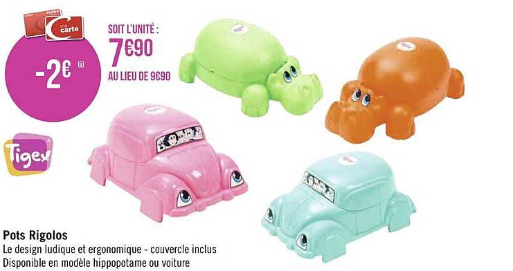pots rigolos tigex