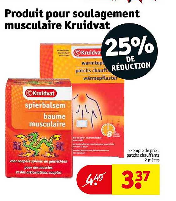 produit pour soulagement musculaire kruidvat