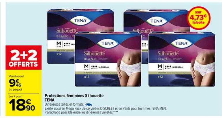 protections féminines silhouette tena