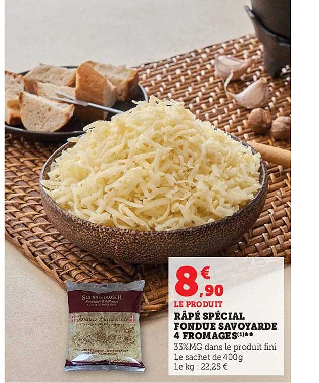 râpé spécial fondue savoyarde 4 fromages