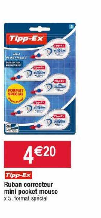 ruban correcteur mini pocket mouse tipp-ex