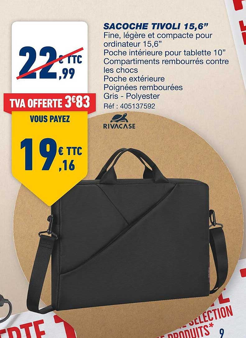 sacoche tivoli 15,6" rivacase