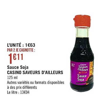 sauce soja casino saveurs d'ailleurs