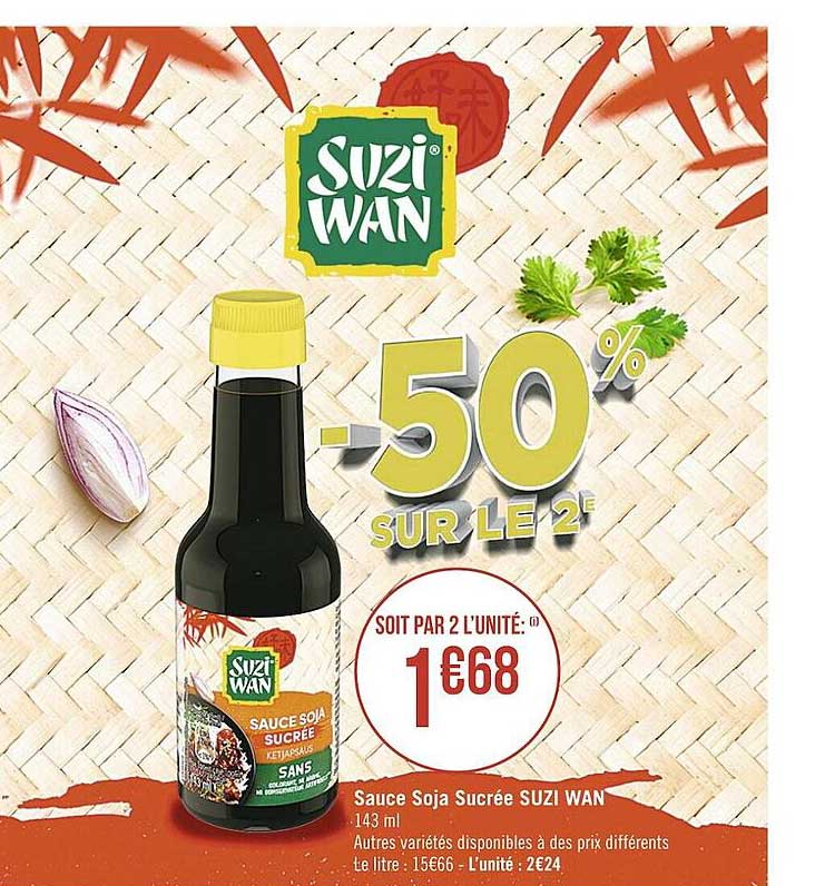 sauce soja sucrée suzi wan