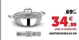 sautoir inox ø 26 cm