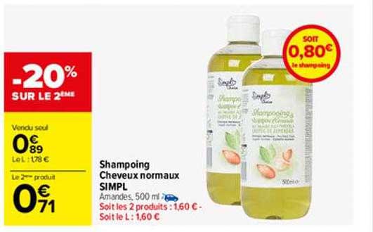 shampoing cheveux normaux simpl