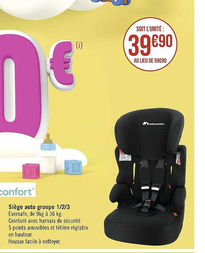 siège auto groupe 1-2-3 bébé confort