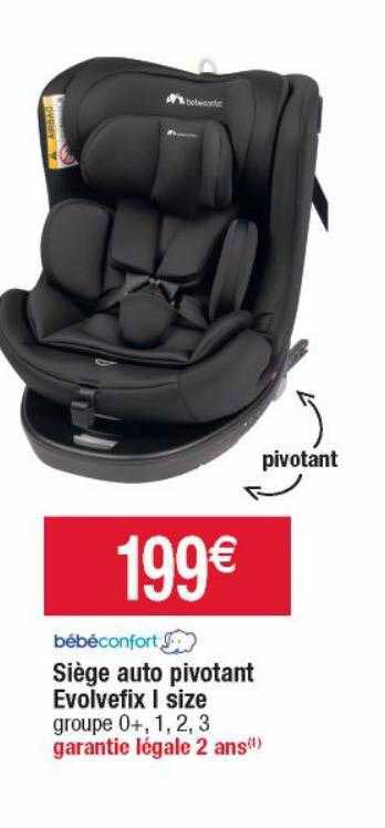 siège auto pivotant evolvefix size bébécomfort