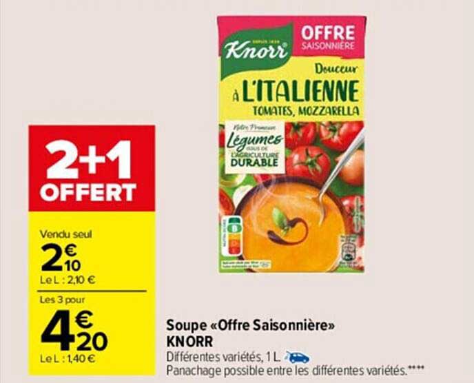 soupe «offre saisonnière» knorr