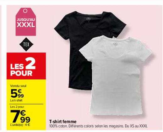 t-shirt femme tex