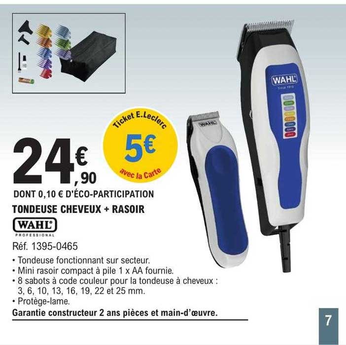 Tondeuse Cheveux + Rasoir Wahl