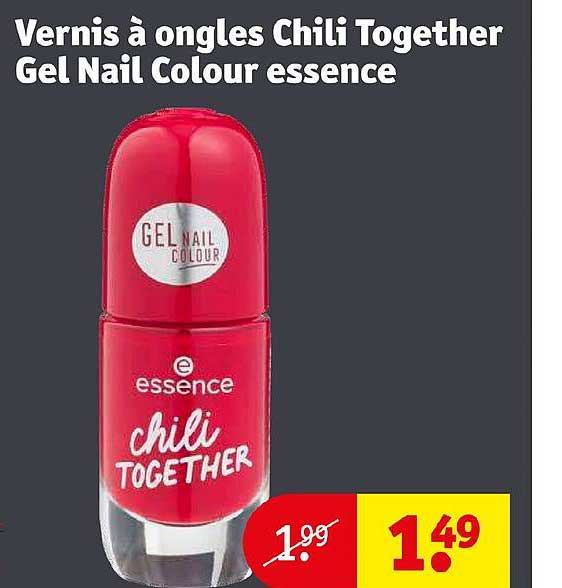 vernis à ongles chili together gel nail colour essence